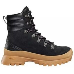 Calia Ella Lace-Up Winter Boot Leather Suede Vibram Sole NWT Size 8